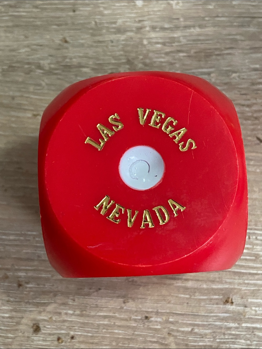Las Vegas Nevada Dice Vintage Figurine Pen Or Pencil Holder Paperweight
